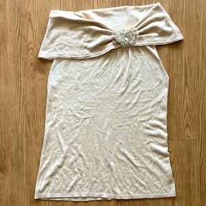 MAGASCHONI Silk Cashmere Cream Blouse Top - Medium